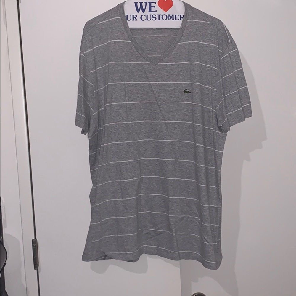Lacoste Pima cotton v neck tee